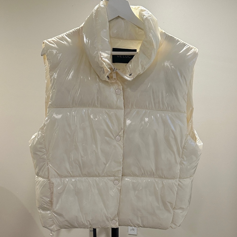 Deluc Cream Puffer Vest